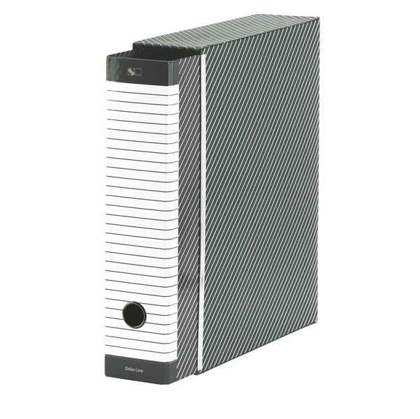 Registratore Delso Line G14 - dorso 5 cm - protocollo 23 x 33 cm - grigio - Esselte
