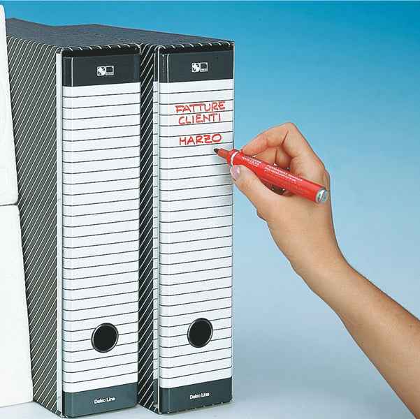 Registratore Delso Line G14 - dorso 5 cm - protocollo 23 x 33 cm - grigio - Esselte