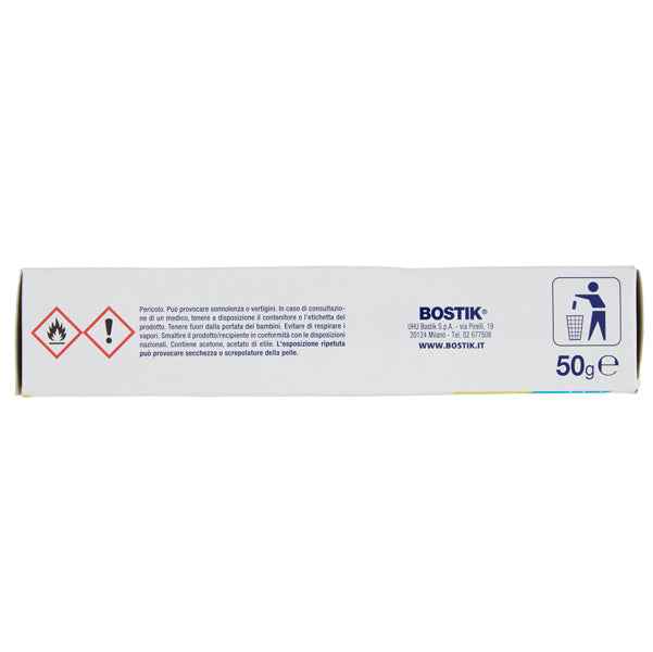 Adesivo Supertrasparente - universale - 50 gr - trasparente - Bostik
