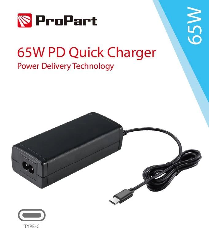 Alimentatore Type C 65W Quick charge PD desktop