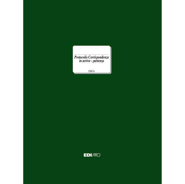Registro corrispondenza arrivo/partenza - 31 x 24,5cm - 200 fogli - Edipro