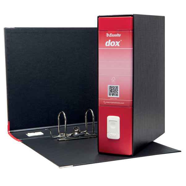 Registratore Dox 1 - dorso 8 cm - commerciale 23 x 29,7 cm - rosso - Esselte Dox