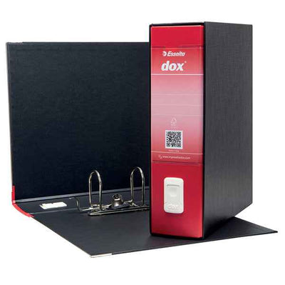 Registratore Dox 1 - dorso 8 cm - commerciale 23 x 29,7 cm - rosso - Esselte Dox