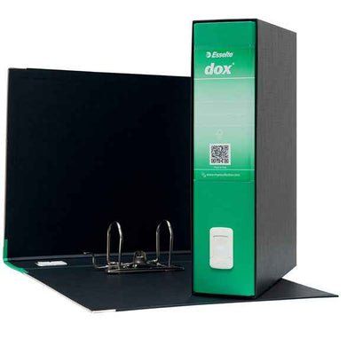 Registratore Dox 2 - dorso 8 cm - protocollo 23 x 34 cm - verde - Esselte Dox