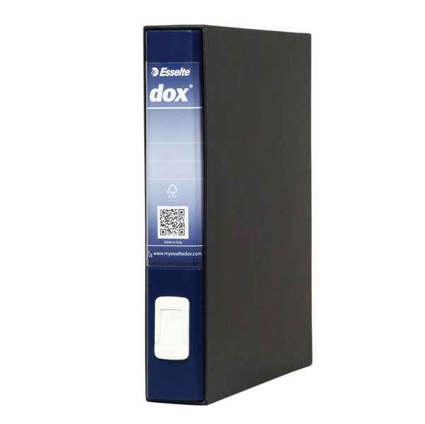 Registratore Dox 4 - dorso 5 cm - commerciale 23 x 29,7 cm - blu - Esselte Dox