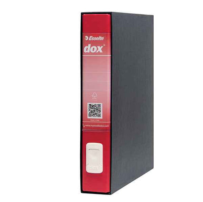 Registratore Dox 4 - dorso 5 cm - commerciale 23 x 29,7 cm - rosso - Esselte Dox