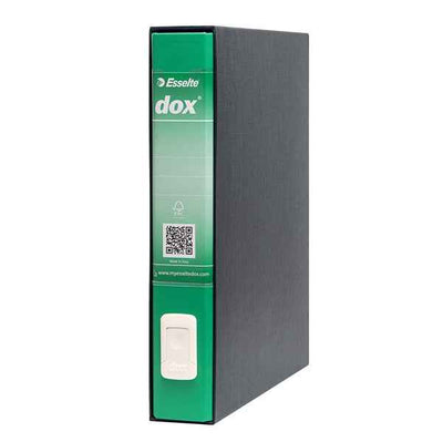 Registratore Dox 4 - dorso 5 cm - commerciale 23 x 29,7 cm - verde - Esselte Dox