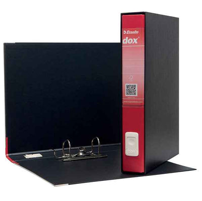 Registratore Dox 5 - dorso 5 cm - protocollo 23 x 34 cm - rosso - Esselte Dox