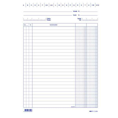 Schede - 2 colonne - 24 x 17 cm (verticale) - Edipro - conf. 100 pezzi
