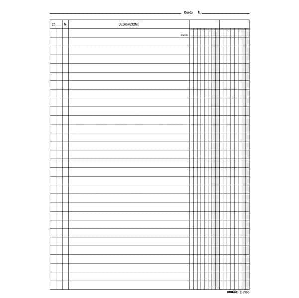 Schede - 2 colonne - 24 x 17 cm (verticale) - Edipro - conf. 100 pezzi
