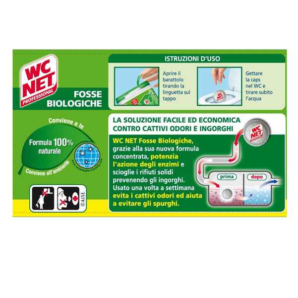 Fosse Biologiche - 12 capsule da 216 gr - WC Net