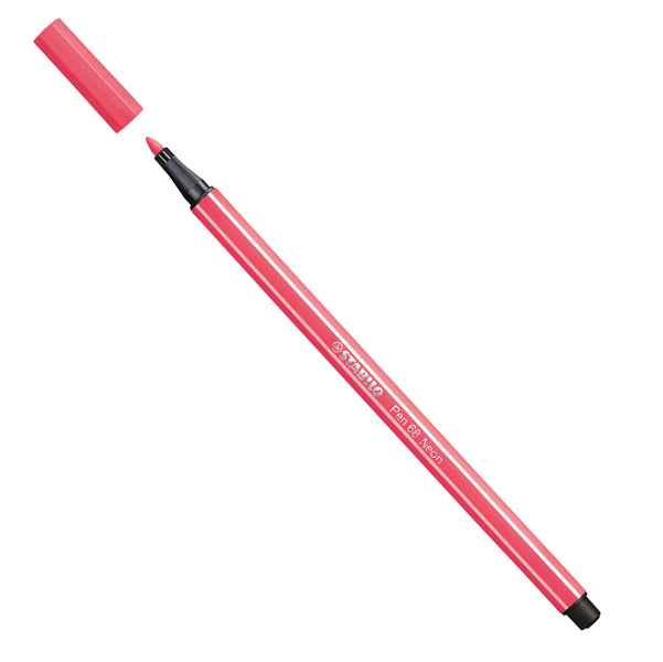 Pennarello Pen 68 - colori assortiti neon - Stabilo - astuccio 6 pezzi
