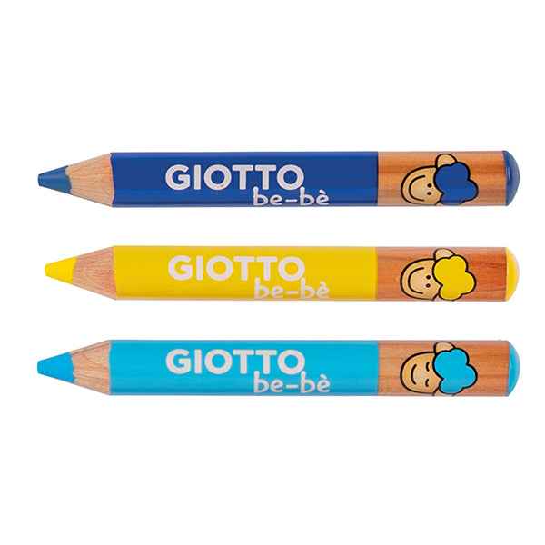 Supermatitoni - diametro mina 7 mm - con temperino - colori assortiti - Giotto - astuccio 12 pezzi