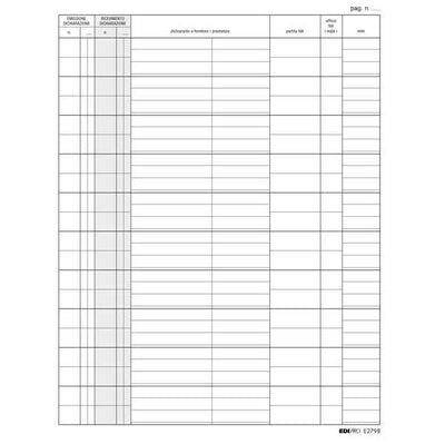 Registro dichiarazione esportatori - 31 x 24cm - 100 fogli - Edipro