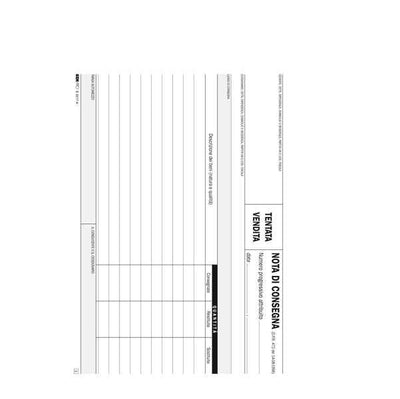 Blocco nota consegna tentata vendita - 50/50 fogli autoricalcanti - 15 x 23cm - Edipro