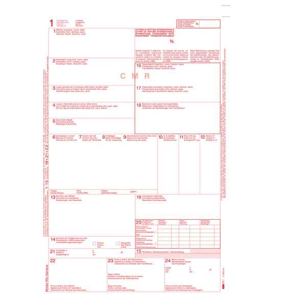 C.M.R. lettera vettura internazionale - 5 copie snap - 29,7 x 21cm - 50 fogli - Edipro