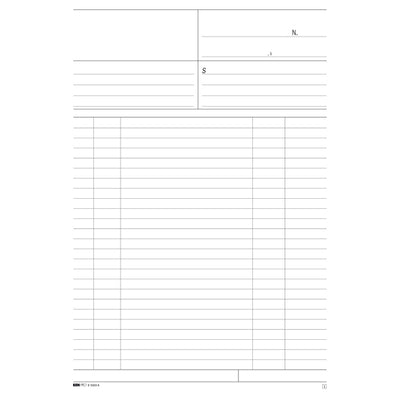 Blocco multiuso bianco - 50/50 fogli autoricalcanti - 31 x 21cm - Edipro