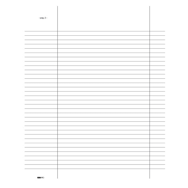 Registro libro soci - 31 x 24,5cm - 92pg - numerate - Edipro