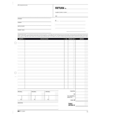 Blocco fattura generica - 50/50 fogli autoricalcanti - 29,7 x 21cm - Edipro