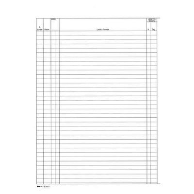 Registro contabilità dei lavori - 31 x 21cm - 47pg - numerate - Edipro