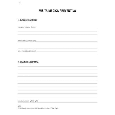 Cartella sanitaria di rischio per lavoratori esposti ad agenti cancerogeni - 31 x 24cm - Edipro
