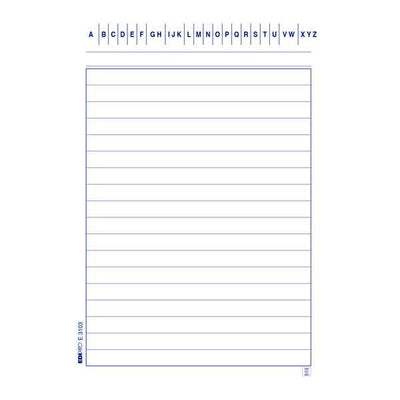 Schede in cartoncino rigate - 10,5 x 15 cm verticale - Edipro - conf. 100 pezzi