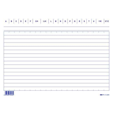 Schede in cartoncino rigate - 15 x 21 cm orizzontale - Edipro - conf. 100 pezzi