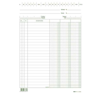 Schede - 3 colonne - 21 x 15 cm verticale - Edipro - conf. 100 pezzi