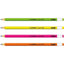 Matita in grafite Swano fluo - gradazione HB - con gommino - fusto in 4 colori fluo - Stabilo - conf. 12 pezzi