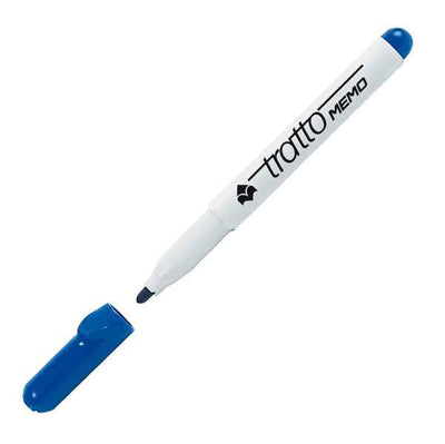 Pennarello Tratto Memo - a secco - per lavagne cancellabili - punta conica - tratto 2,5mm - astuccio 6 colori - Tratto