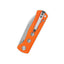 Dettaglio manico G-10 arancione QSP Canary Folder liner lock ceramic