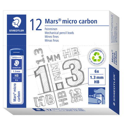 Mine Mars Micro - mina 1,3mm - gradazione HB - Staedtler - astuccio 6 mine