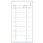 Blocco comande a 7 tagliandi - 25/25 fogli autoricalcanti - 22 x 10cm - Edipro