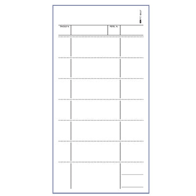 Blocco comande a 7 tagliandi - 25/25 fogli autoricalcanti - 22 x 10cm - Edipro