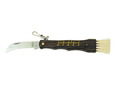Temperino Coglifunghi setole naturali, manico legno, lama 5,5 cm, lunghezza 21 cm, Made in Italy