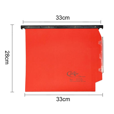 Cartella sospesa Joker - armadio - interasse 33 cm - fondo V - 33 x 28 cm - rosso - Bertesi