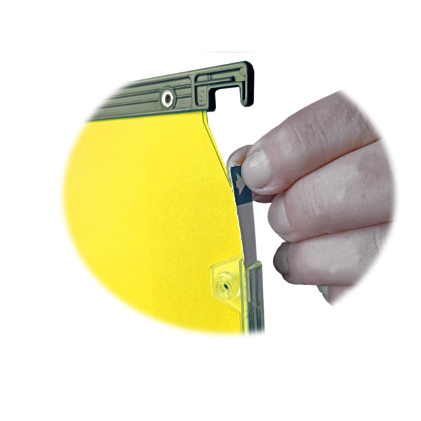Cartella sospesa Joker - armadio - interasse 33 cm - fondo V - 33 x 28 cm - giallo - Bertesi