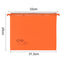 Cartella sospesa Joker - cassetto - interasse 33 cm - fondo V - 31,3 x 25 cm - arancio - Bertesi
