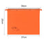 Cartella sospesa Joker - cassetto - interasse 39 cm - fondo V - 37 x 25 cm - arancio - Bertesi