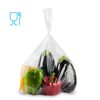Sacchetti Rex per alimenti - 12 x 21 cm - 30 micron - PE - trasparente - Gandolfi - conf. 50 pezzi