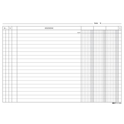 Schede - 3 colonne - 17 x 24 cm orizzontale - Edipro - conf. 100 pezzi