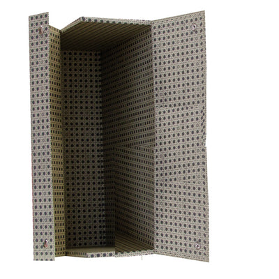 Scatola archivio in legno - 38 x 27 cm - dorso 12 cm - grigio - Brefiocart