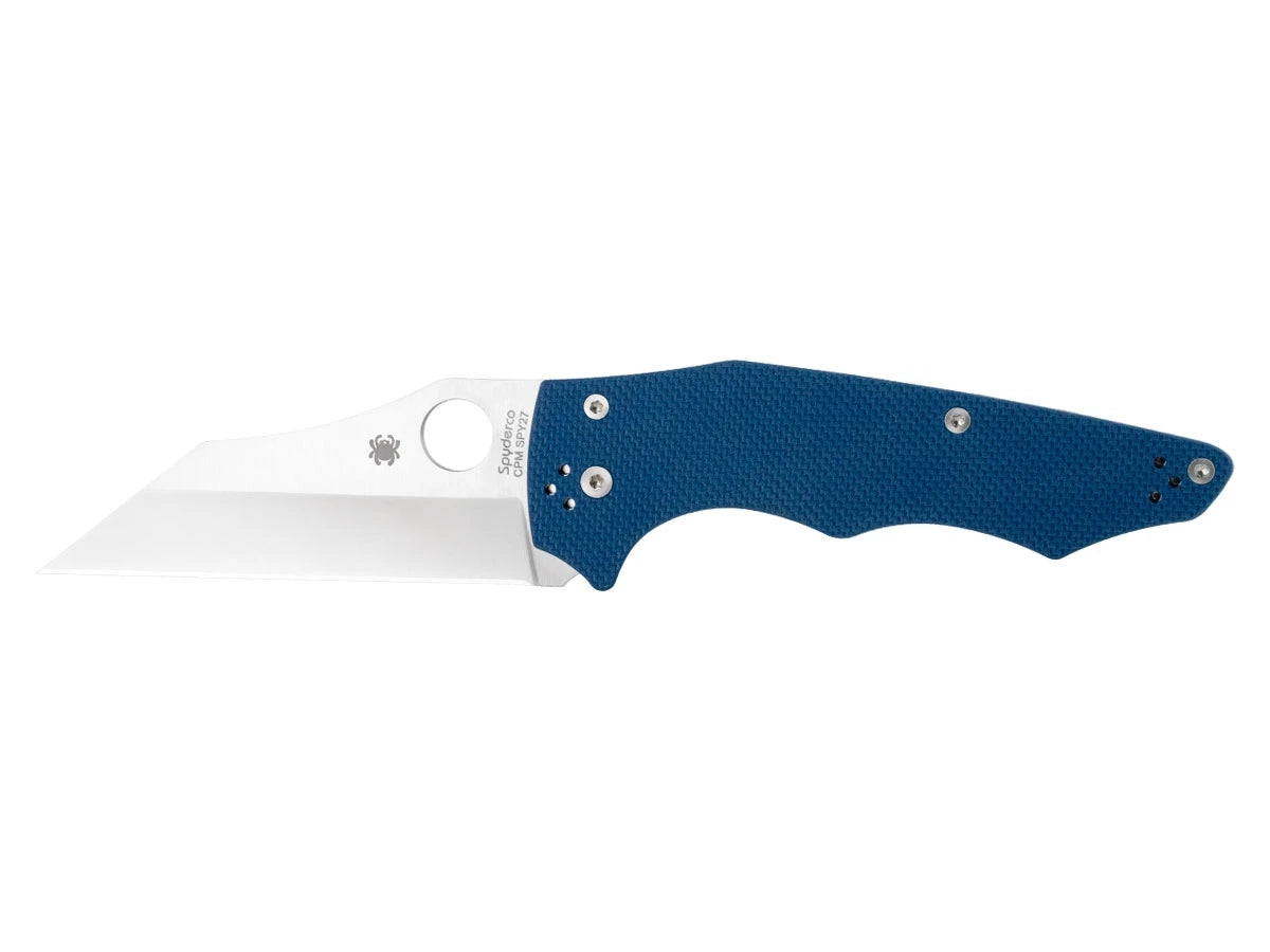 Spyderco YOJUMBO COBALT BLUE G-10 CPM SPY27 PLAIN C253GPCBL