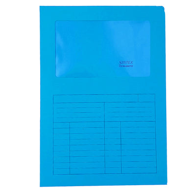Cartellina a L con finestra Sintex - 120 gr - A4 - mix 5 colori - Blasetti - conf. 20 pezzi