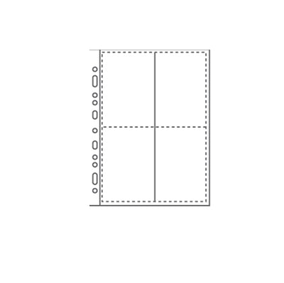 Buste forate Atla F porta foto - 8 spazi 10 x 15 cm - trasparente - Sei Rota - conf. 10 pezzi