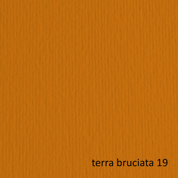Cartoncino Elle Erre - 50 x 70 cm - 220 gr - terra bruciata 119 - Fabriano - blister 20 fogli
