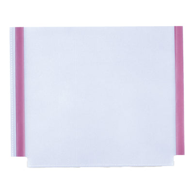 Tasche GS adesive con soffietto - PVC - 22 x 18 cm - trasparente - Sei Rota - conf. 10 pezzi