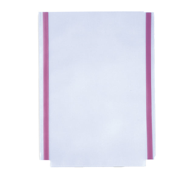 Tasche GS adesive con soffietto - PVC - 22 x 30 cm - trasparente - Sei Rota - conf. 10 pezzi
