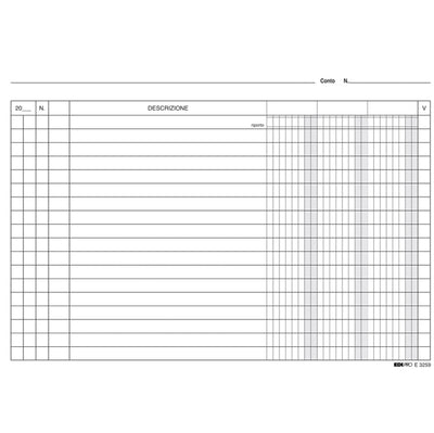 Schede - 3 colonne - 15 x 21 cm orizzontale - Edipro - conf. 100 pezzi