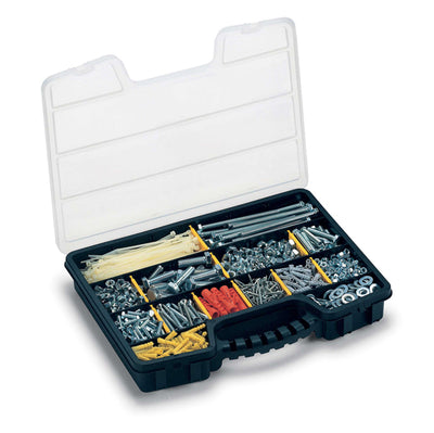 Valigetta portaminuterie ProOrganizer 16" - 39,5 x 30,5 x 6 cm - PPL - trasparente/nero - Terry